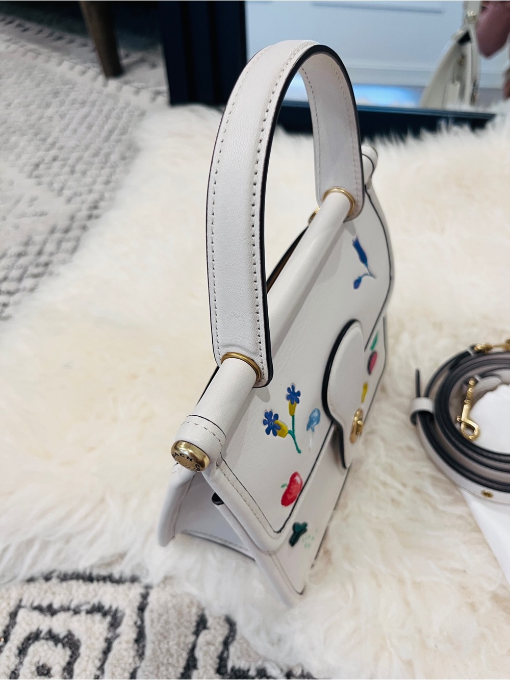 Coach Willis Top Handle 18 with Garden Embroidery - Picture 11 of 15